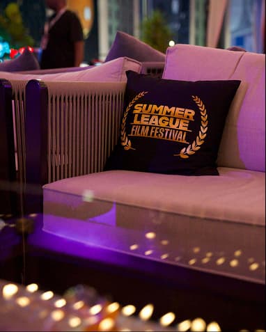 Summer League Film Festival lounge detail.webp
